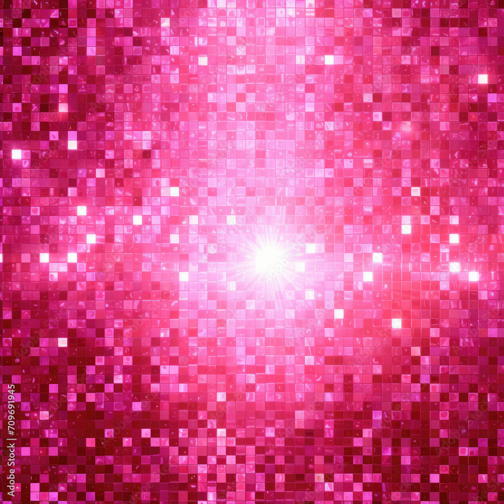 Pink Background With Small Squares, a Vibrant and Playful Design Element. Pink Background With Small Squares, a Vibrant and Playful Design Element.
