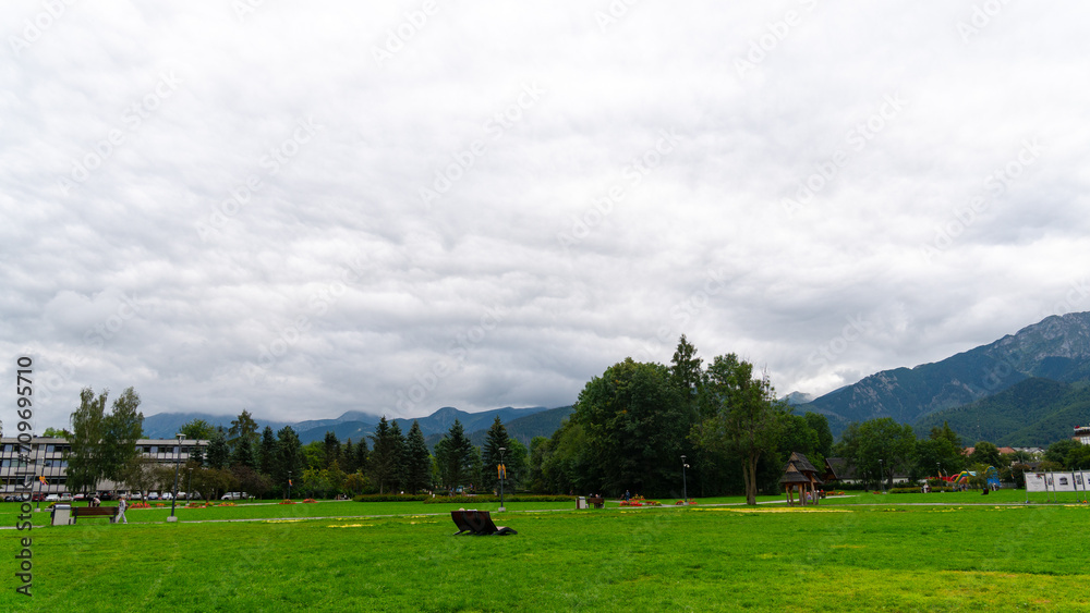Obraz premium Poland Zakopane tourist place view panorama