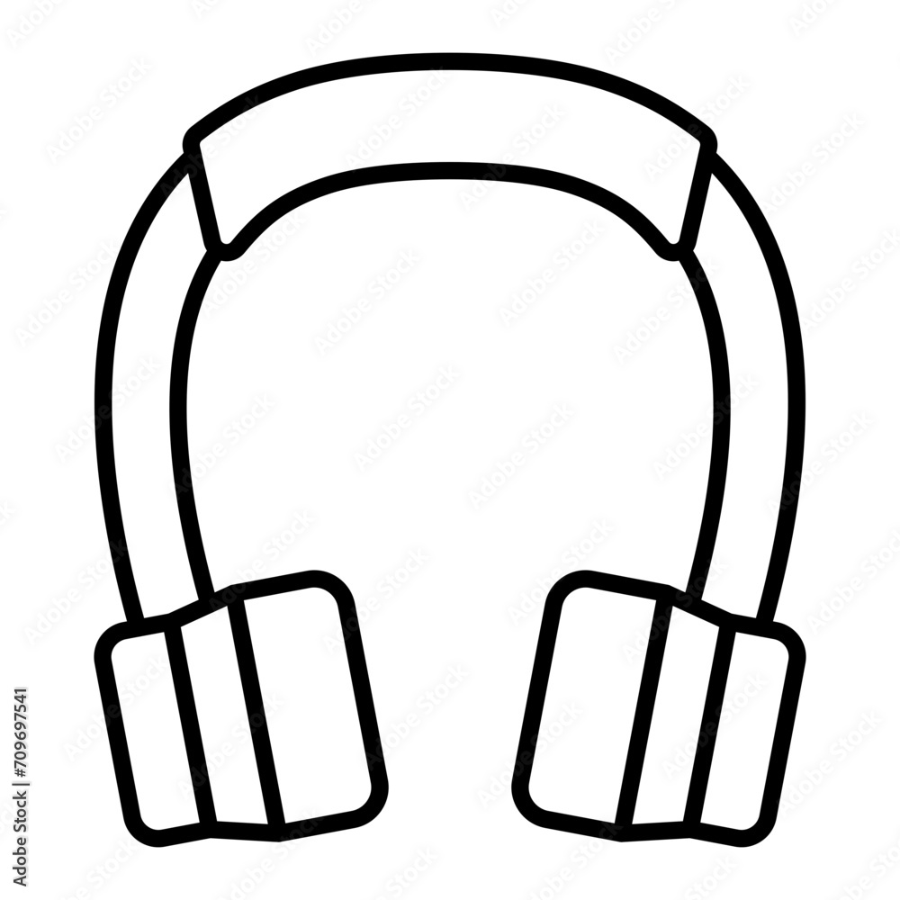 Headset line icon Headset line icon