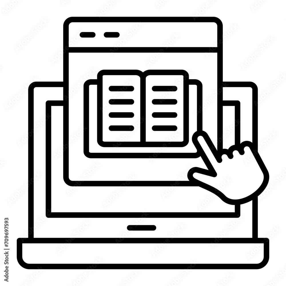 Reading line icon Reading line icon