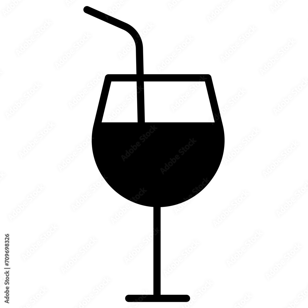 Ice Glass solid glyph icon Ice Glass solid glyph icon
