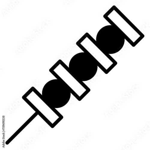 Kebab solid glyph icon