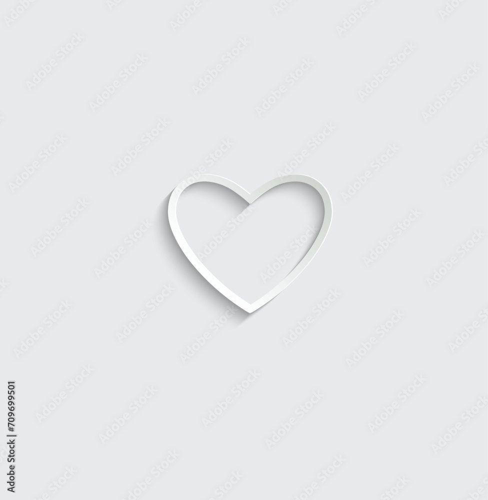 heart icon. love symbol  vector