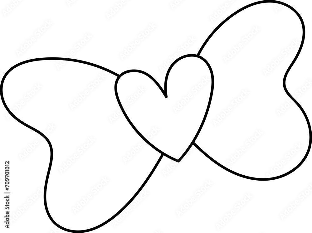 Obraz premium Valentine's Gnomes Cute hand drawn cartoon. cute leaves flowers