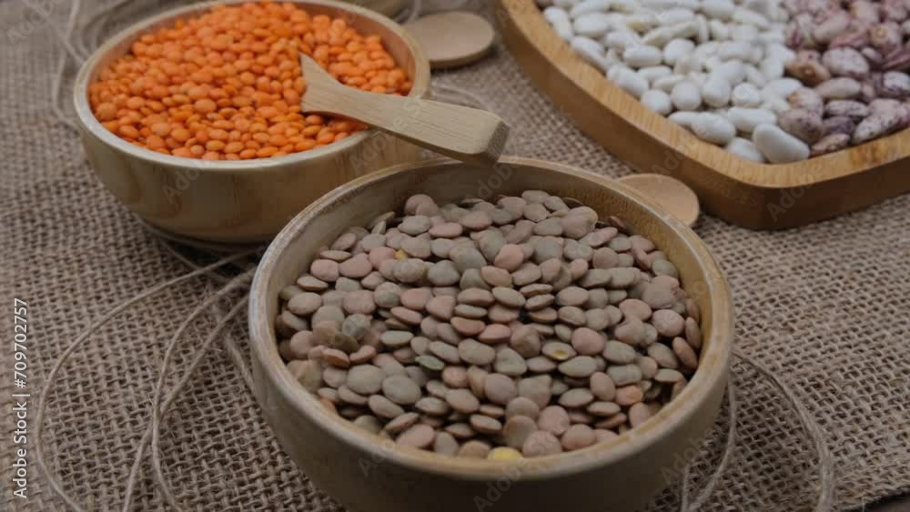 green and red lentils green and red lentils
