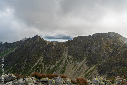 Banikov and Hrupa kopa mountain peaks in Western Tatras mountains in Slovakia photo