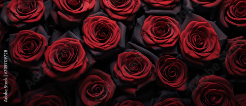 Beautiful red roses background