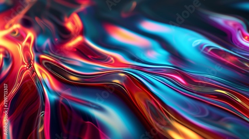 Dancing Colors: The Symphony Of Luminous Waves, Generative ai