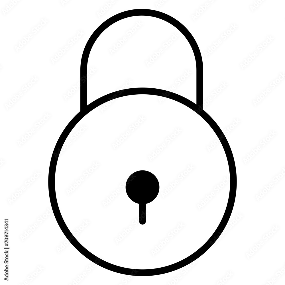 Lock solid glyph icon Lock solid glyph icon