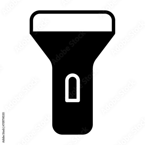 Torch solid glyph icon