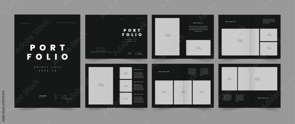 Business Portfolio Architecture Portfolio Interior Portfolio design  - obrazy, fototapety, plakaty 
