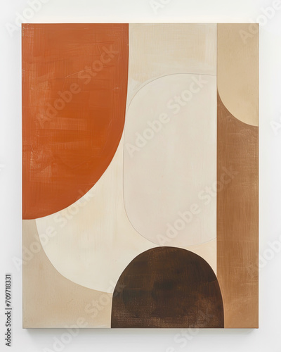 Aerial Views of Soft Geometry in ‘Beige’. Minimalist Elegance Abstract backgrounds for poster, card, cover, packaging, banner or branding.