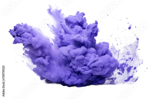 Lavender Blue Mocha Color Splash Blast Isolated On Transparent Background