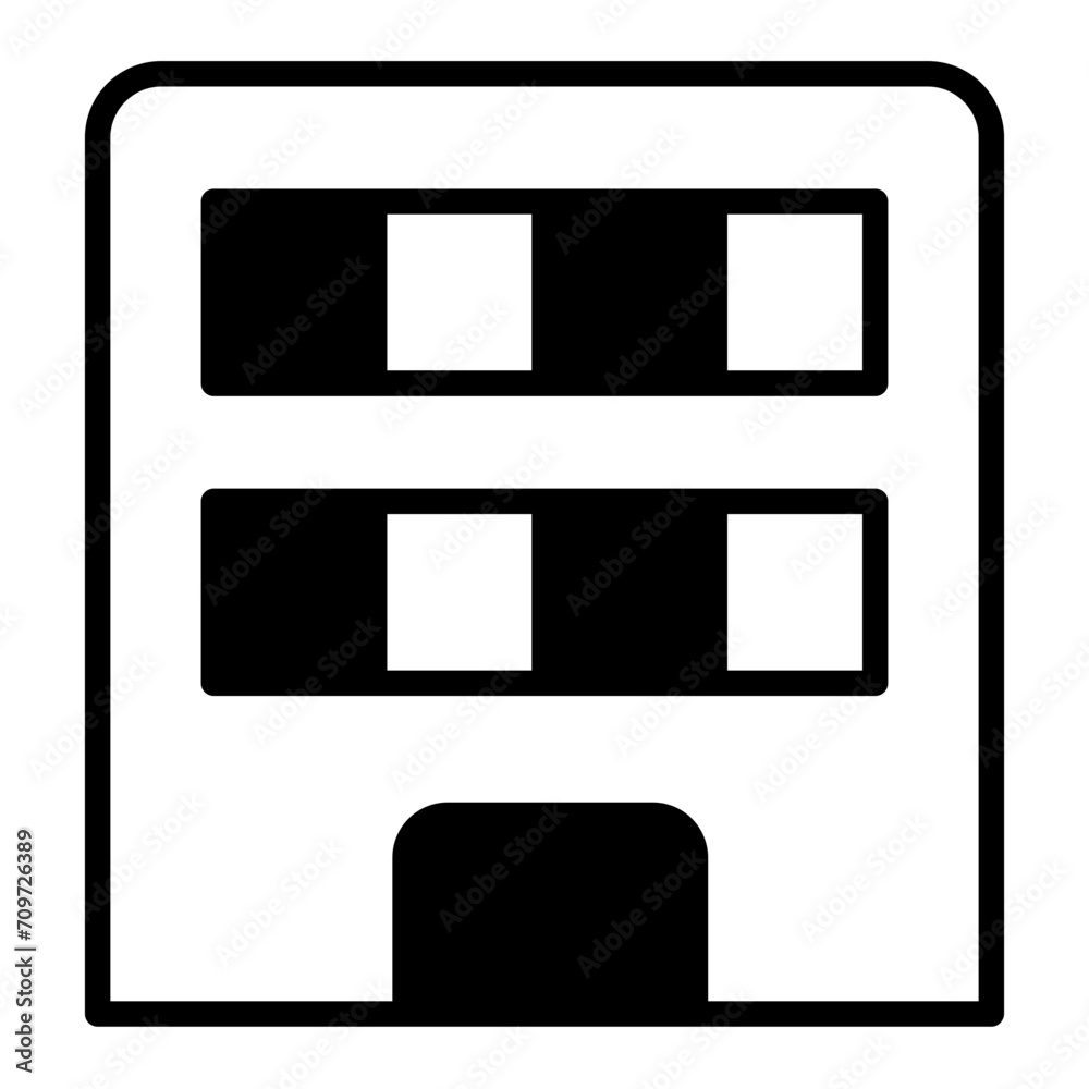 Apartment solid glyph icon Apartment solid glyph icon