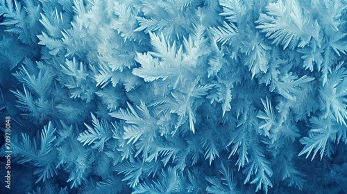 abstract blue frost background closeup photo photo