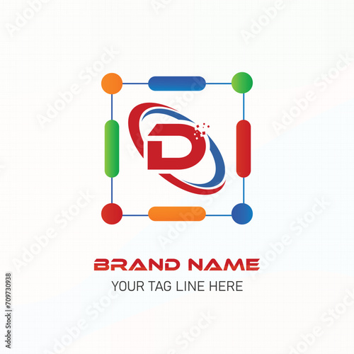 logo for business d letter logo