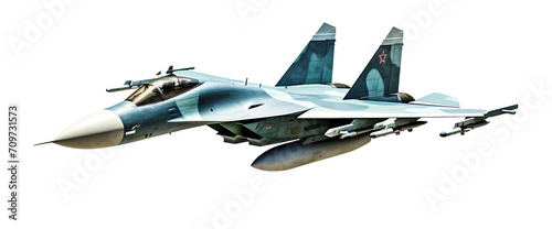 Fighter plane on transparent background PNG photo