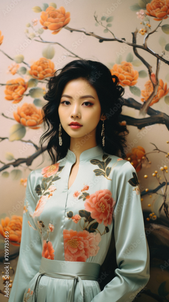 Beautiful asian woman in traditional japanese kimono Beautiful asian woman in traditional japanese kimono
