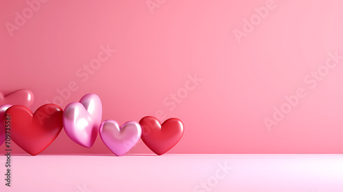 Romantic heart-shaped Valentine's Day background, symbolizing Valentine's Day, wedding, love