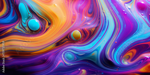 Vibrant Abstract Background with Colorful Movement,Dynamic Color Symphony,Energizing Rainbow Abstraction