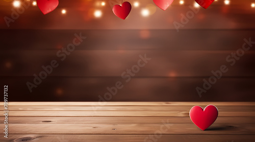 Valentine's Day, love and romance background, background with heart shapes