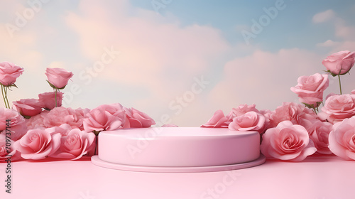 Valentine's Day, love and romance background, background with heart shapes