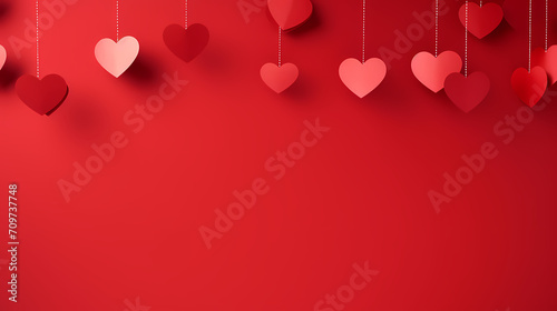 Valentine's Day, love and romance background, background with heart shapes