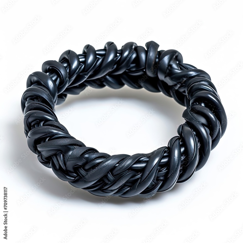 Obraz premium Black Silicone Wire Hair