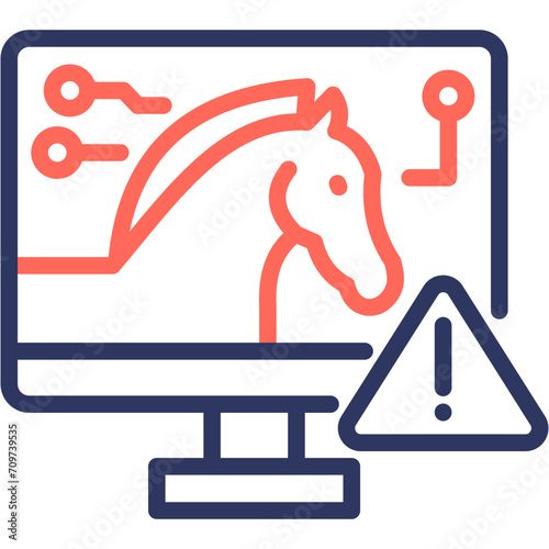 Trojan Virus Icon