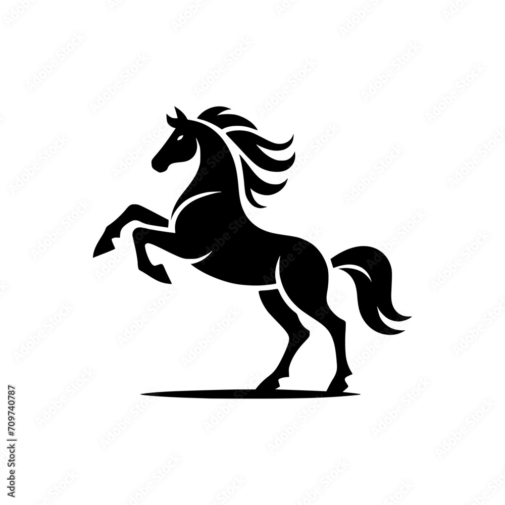 High Quality Vector Logo of a Majestic Rearing White Horse. Versatile Symbol of Strength and Elegance for Logos, Branding, and Marketing. Isolated on White Background for Seamless Integration. High Quality Vector Logo of a Majestic Rearing White Horse. Versatile Symbol of Strength and Elegance for Logos, Branding, and Marketing. Isolated on White Background for Seamless Integration.