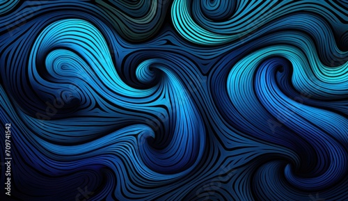 Abstract blue neon technology background