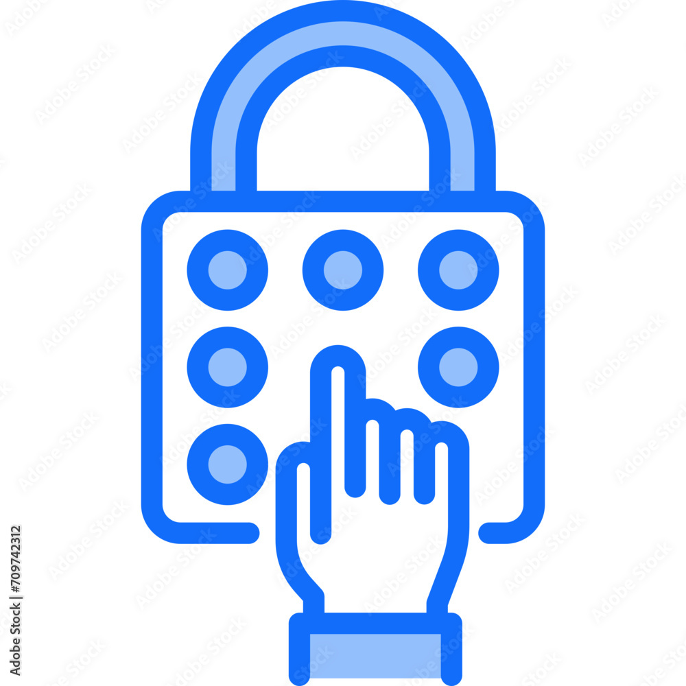 Combination Lock Icon