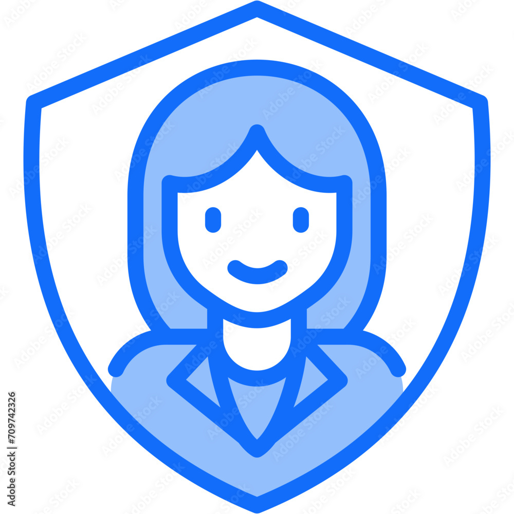 Obraz premium Women Protection Icon