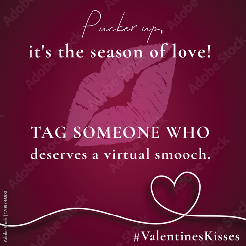 Pucker up, it's the season of love! 💏💋 Tag someone who deserves a virtual smooch. #ValentinesKisses