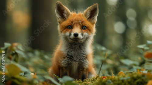 Young Fox in Forest