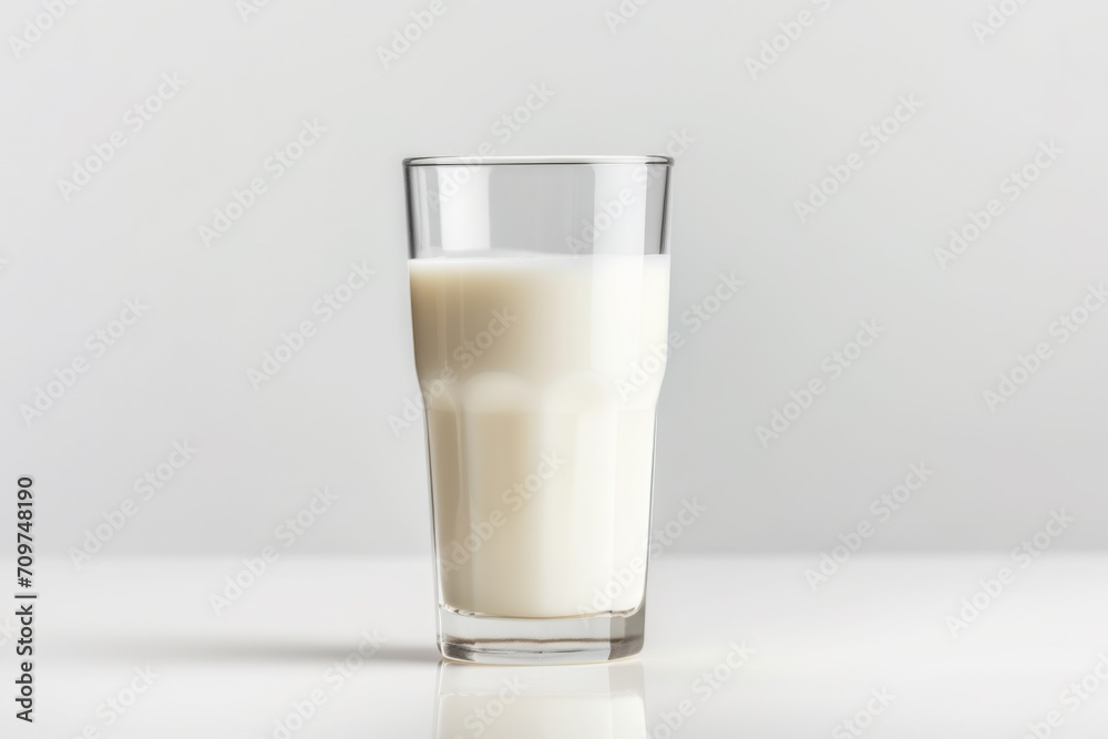 Milk Glass on Light Background Milk Glass on Light Background