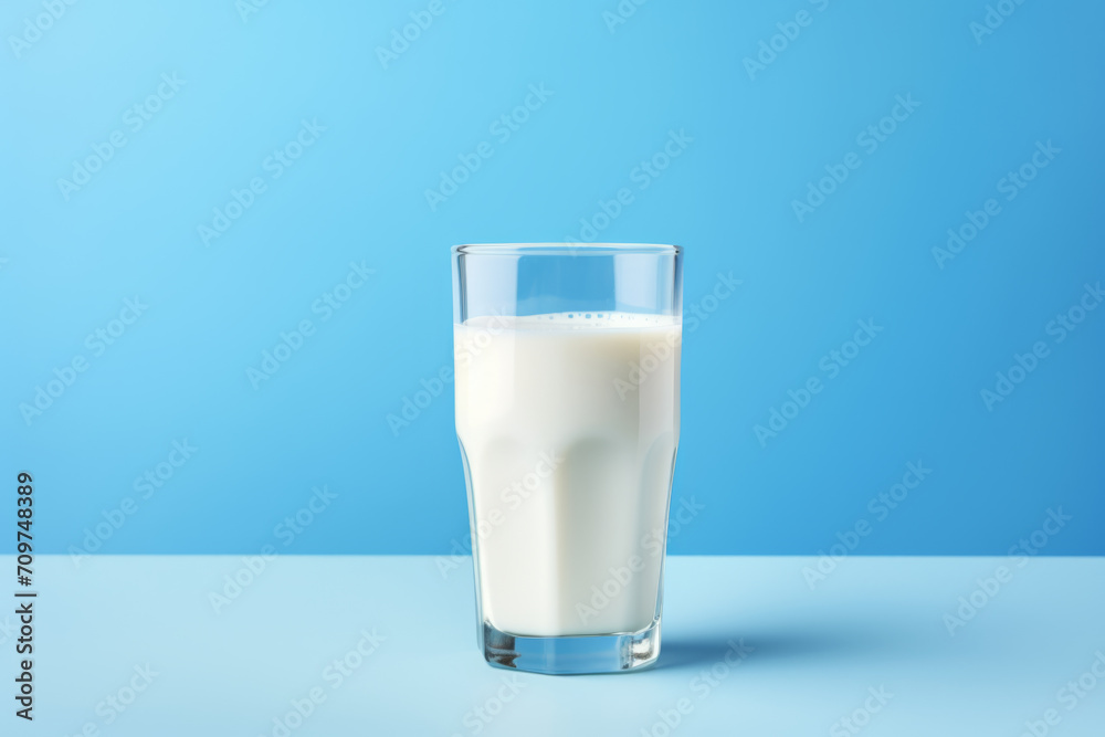 White milk isolated on blue background dairy product concept. White milk isolated on blue background dairy product concept.