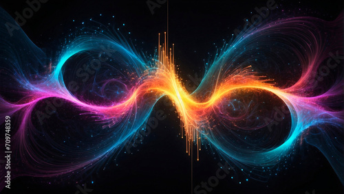 Particle Waveform. Dynamic Visuals of Energy