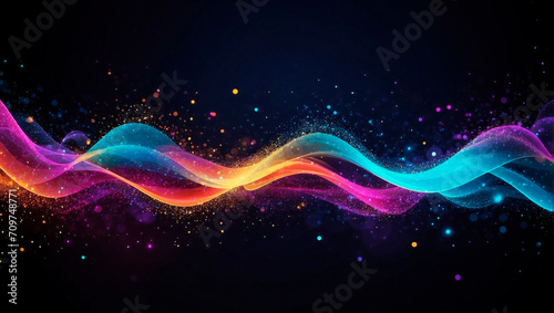 Particle Waveform. Dynamic Visuals of Energy