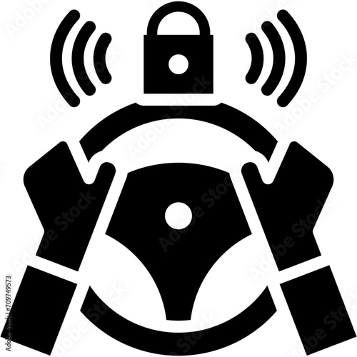 Steering Wheel Lock Icon
