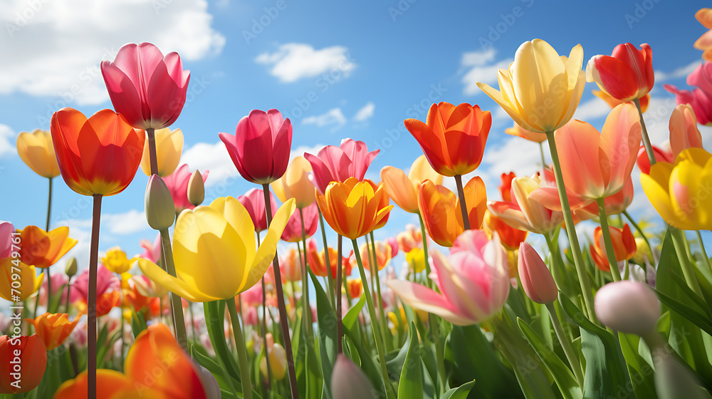  a tulip garden with unique and rare tulip varieties, showcasing the beauty of these exquisite flowers at the Canada Tulip Festival 2024, portrayed in high definition