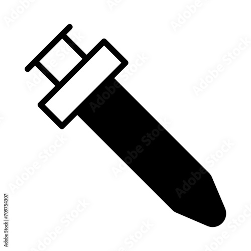 Gas lighter solid glyph icon