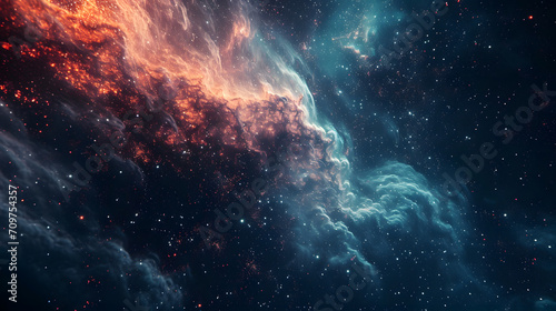 Night sky - Universe filled with stars, nebula and galaxy, © john