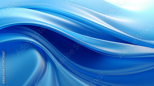 abstract light blue background with curve 3d rendering