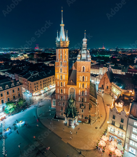 Kraków i Bazylika Mariacka Polska