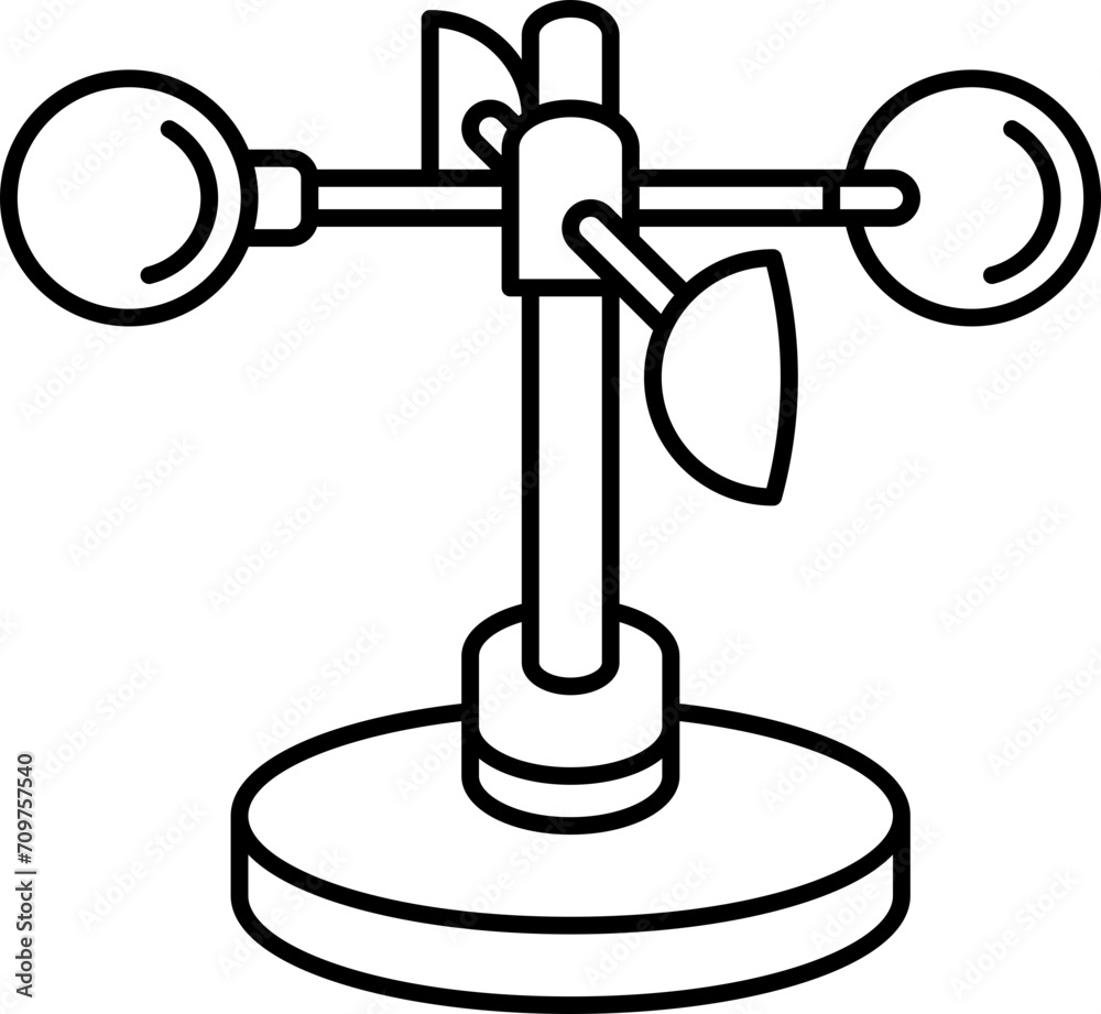 Quadro em tela anemometer  icon