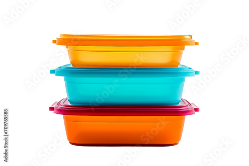 Food Storage Containers on White on a transparent background photo