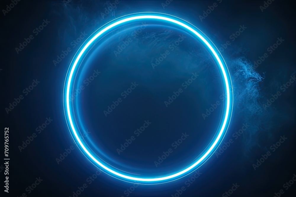 Luminous cosmic portal. Enchanting visual of glowing blue circular effect creating captivating and futuristic design perfect for science and technology themed concepts Luminous cosmic portal. Enchanting visual of glowing blue circular effect creating captivating and futuristic design perfect for science and technology themed concepts