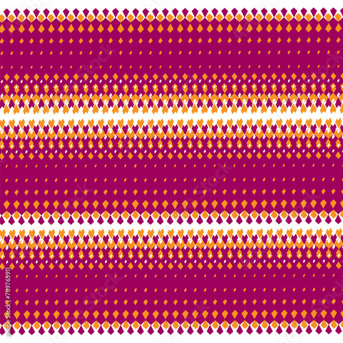 Background illustration with purple-orange seamless pattern