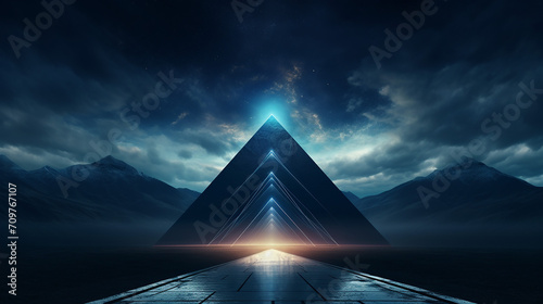 abstract futuristic background. fantastic 3d render